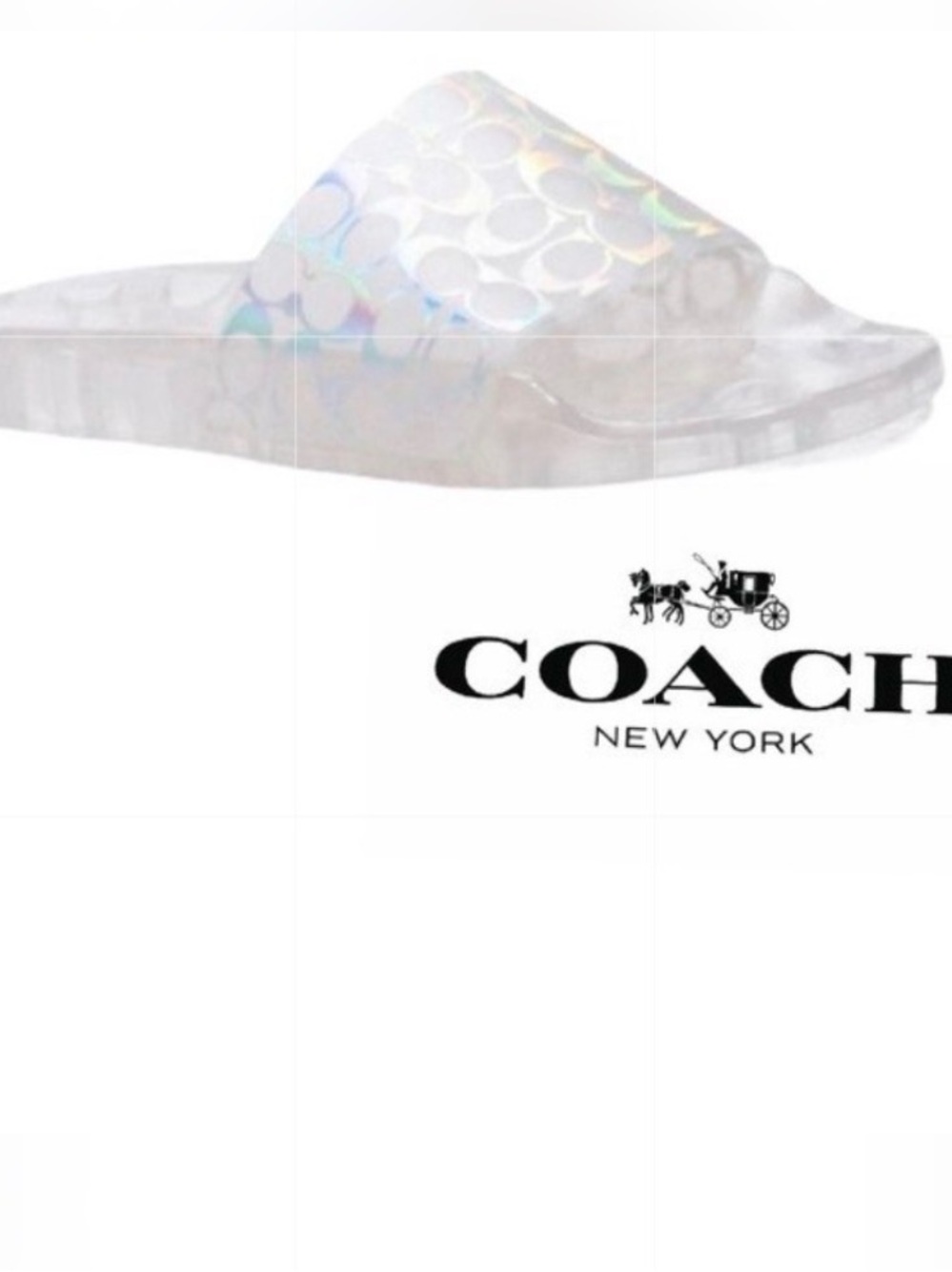 Coach Iridescent Clear Logo Slide